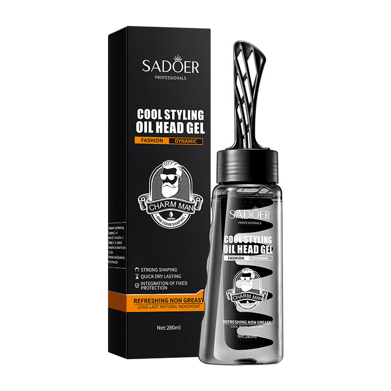 Men's styling gel for slicked-back hair SADOER Natural Fluffy Fragrant Hair Wax Cross-Border Wholesale