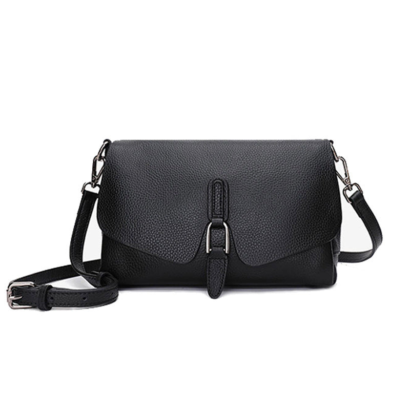 Women's Genuine Leather Bag for Middle-aged Moms, Large Capacity Soft Cowhide Underarm Bag, Single Shoulder Crossbody Bag, Shiling Bag, Spring New Model