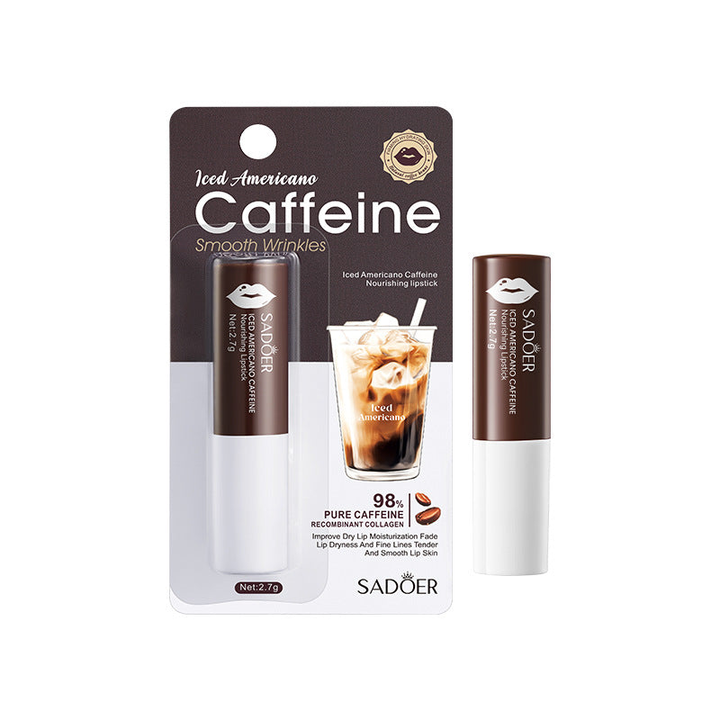 Iced American Caffeine Nourishing Lip Balm SADOER Anti-chapped Moisturizing Lip Balm  Wholesale