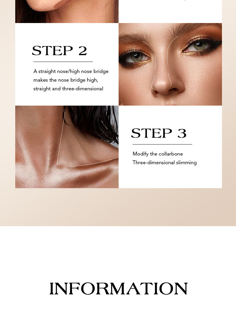 se7en kiss Highlight Contour Liquid Dual-Ended Nose Shadow Pen Integrated Concealer Liquid Stick Version
