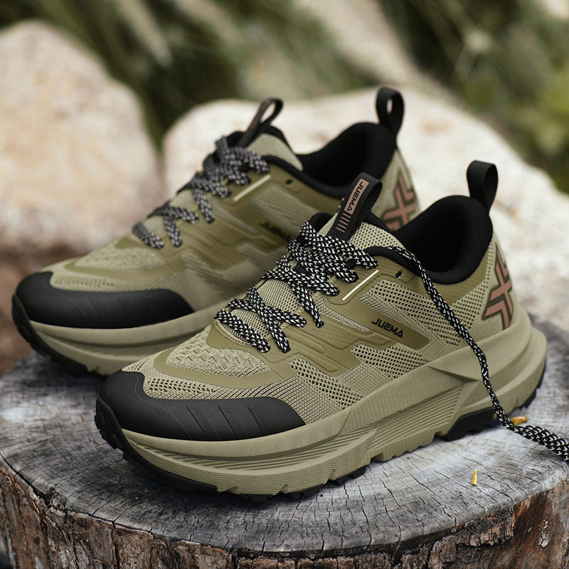 Large Size Men's Running Shoes Wear-Resistant Non-Slip Outdoor Hiking Shoes Breathable Versatile Shock Absorption High-Quality Sports Shoes