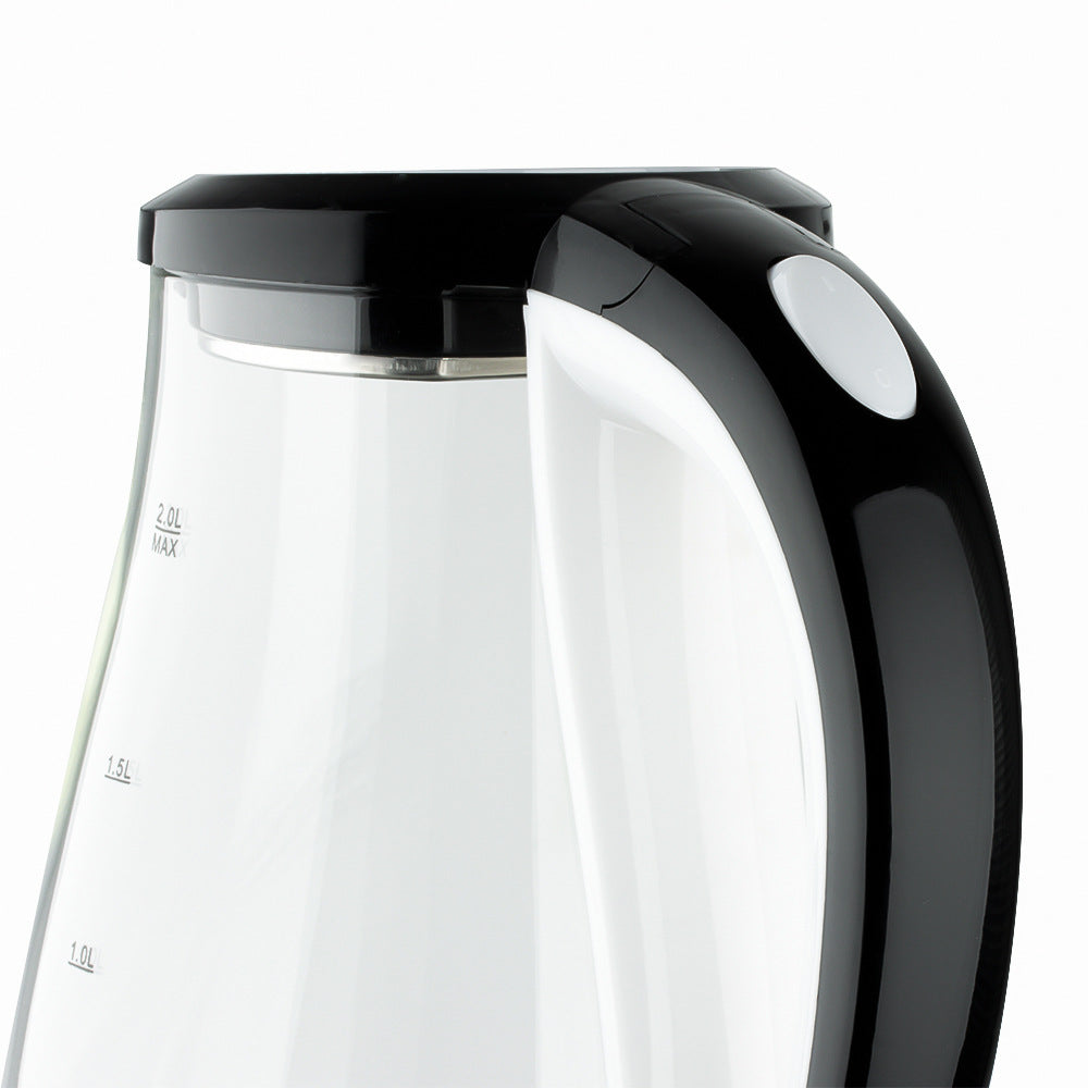 RAF European Standard Visible High Borosilicate Glass Kettle Automatic Power-off Electric Kettle High Power2L
