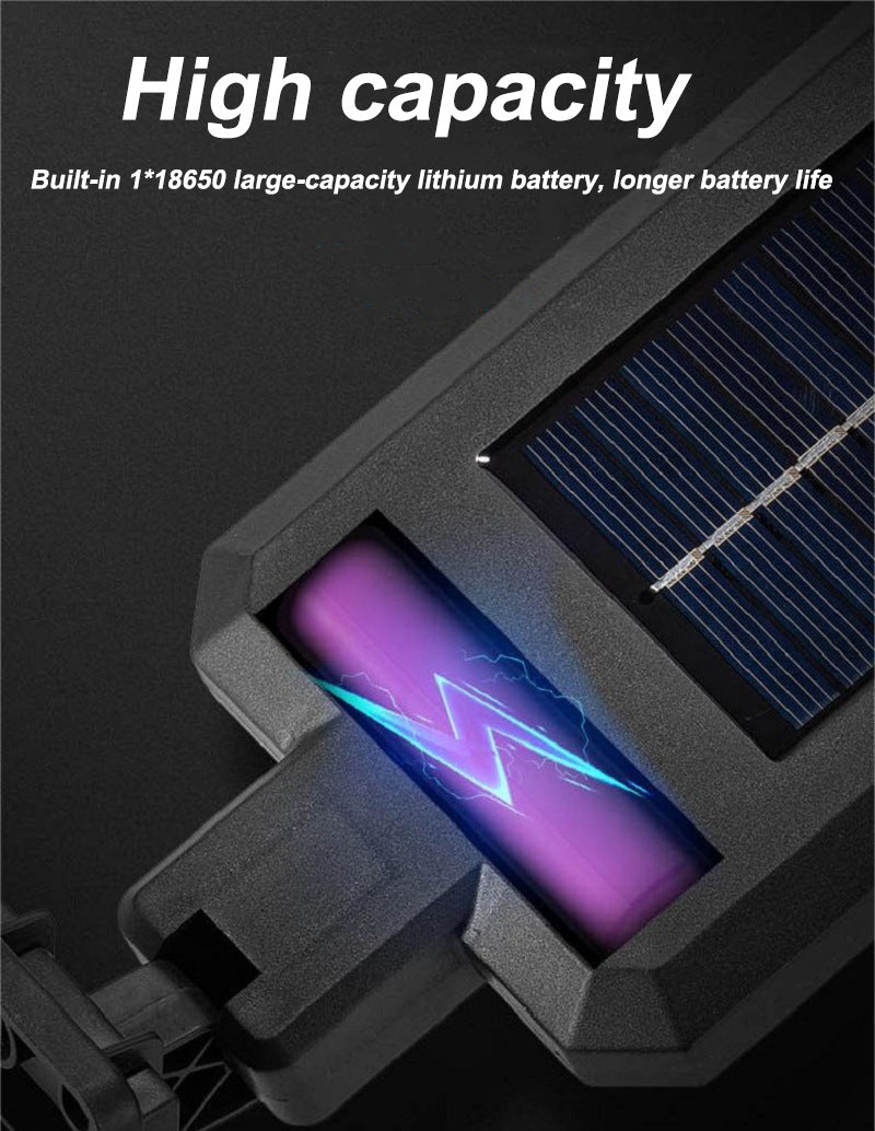 Solar Street Light Outdoor Integrated Light Human Body Sensing Garden Light Waterproof Wall Lighting with Remote Control