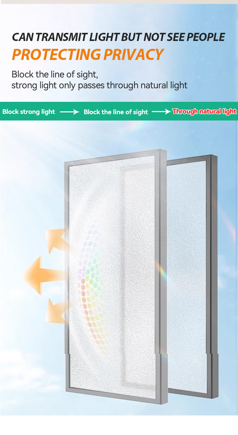 baolisi Glass Privacy Frosted Paint Translucent Non-See-Through Bathroom Office Privacy Blocking Matte Texture