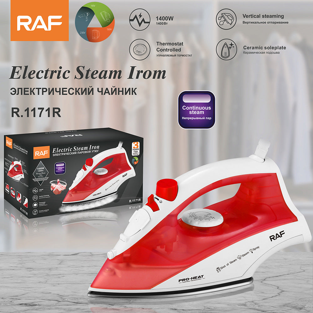 RAF EU Standard Handheld Electric Iron Household Small Portable Steam Iron Handheld Ironing Machine