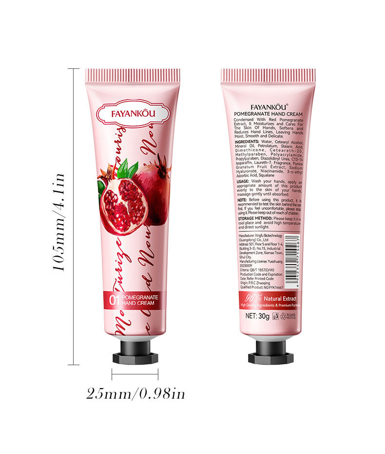Plant and Fruit Hand Cream FAYANKOU Moisturizing Autumn and Winter Anti-Dry Crack Hand Cream  Foreign Trade Wholesale