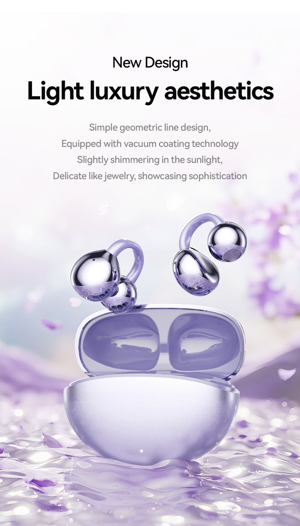Featured Selection2025New GL8Ultra-long Battery Life High Appearance Private Model Ear Clip Bluetooth Earphones Wholesale