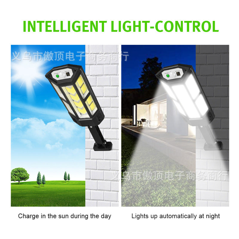 Step into the New Solar Light Outdoor Motion Sensor Light Waterproof Garden Light with Remote Control Garage Light LED Street Lamp