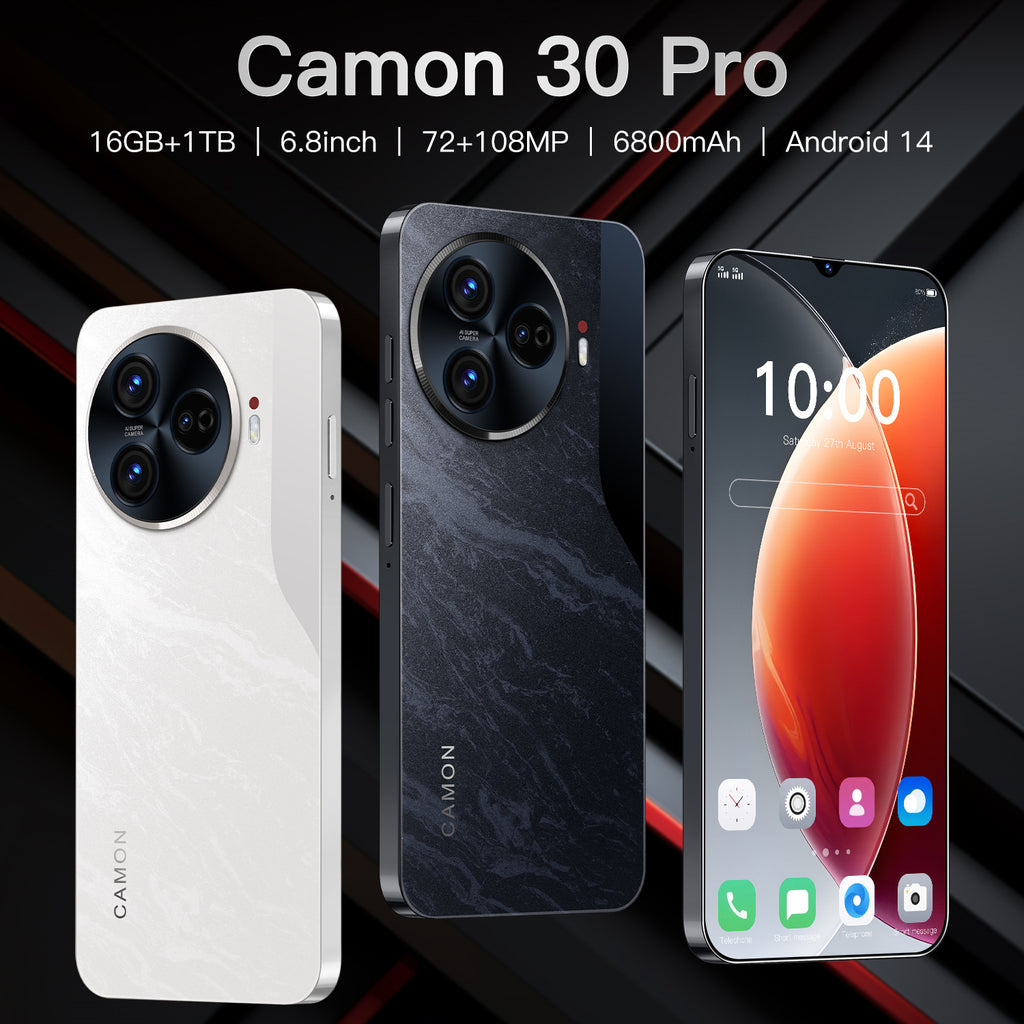 New C30 Pro Mobile Phone16+1T Android Smart Large Screen Mobile Phone Factory AliExpress Hot Sale