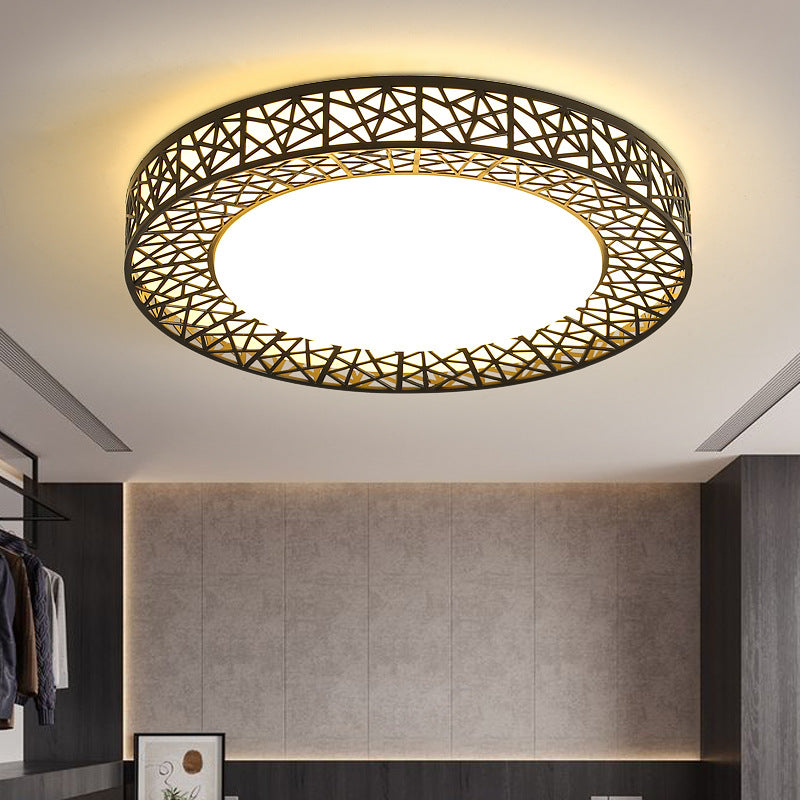 Lamp in the living room LED Ceiling Lamp2025Round Full Spectrum Bedroom Living Room Dining Room Lighting Bird's Nest Lamp Corridor