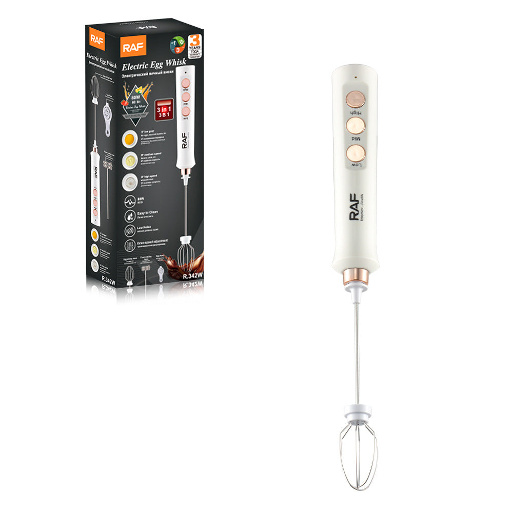ＲＡＦCafe Milk Frother Egg Beater Household Electric Milk Frother Milk Stirrer 2-in-1