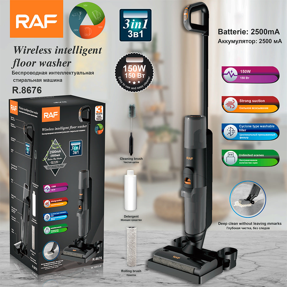 RAF European Standard Smart Vacuum Mop Washer Combo Directly from Manufacturer with Drying and Sterilization Large Capacity Wet and Dry Floor Washer