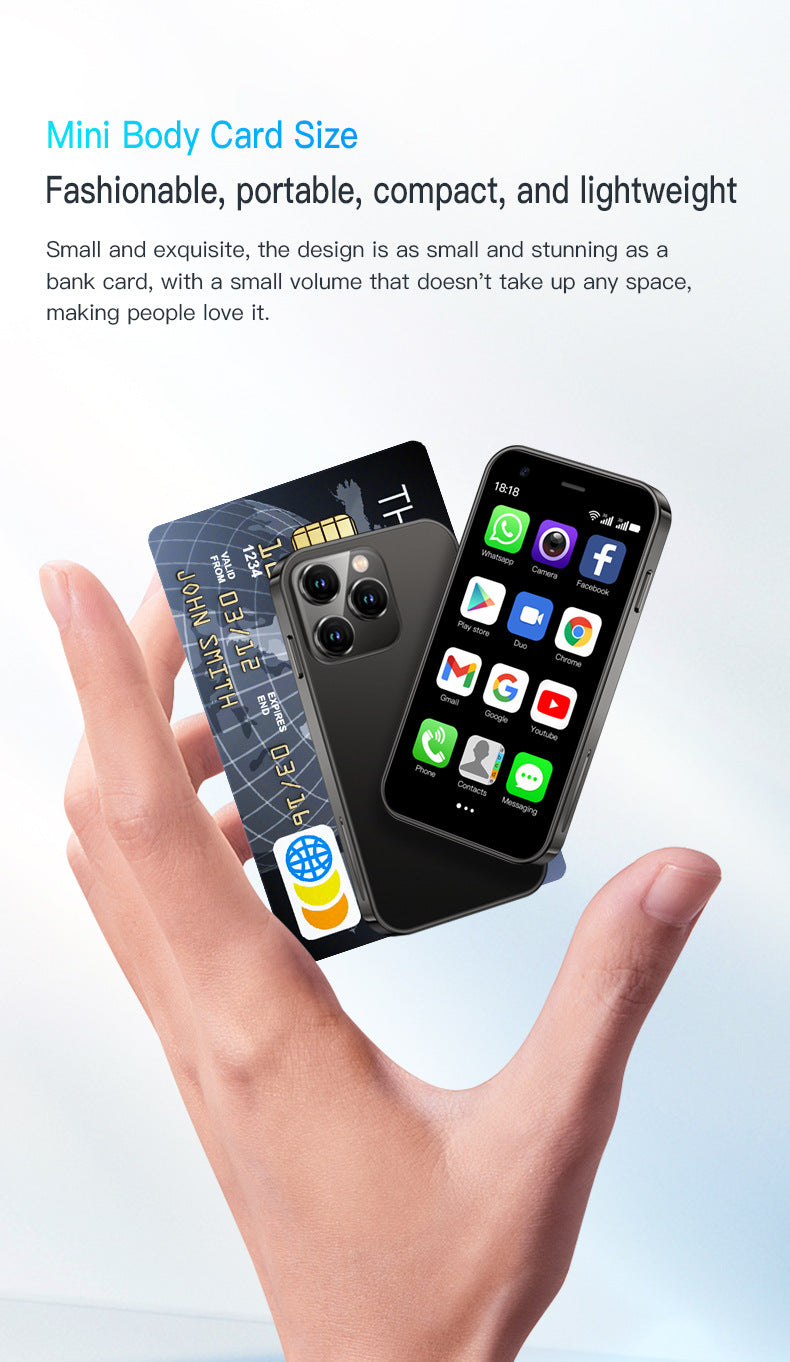 Hot Sale XS15 Mini Mobile Phone2+16G Ultra-small Pocket Android Smartphone Google Phone(Popular)
