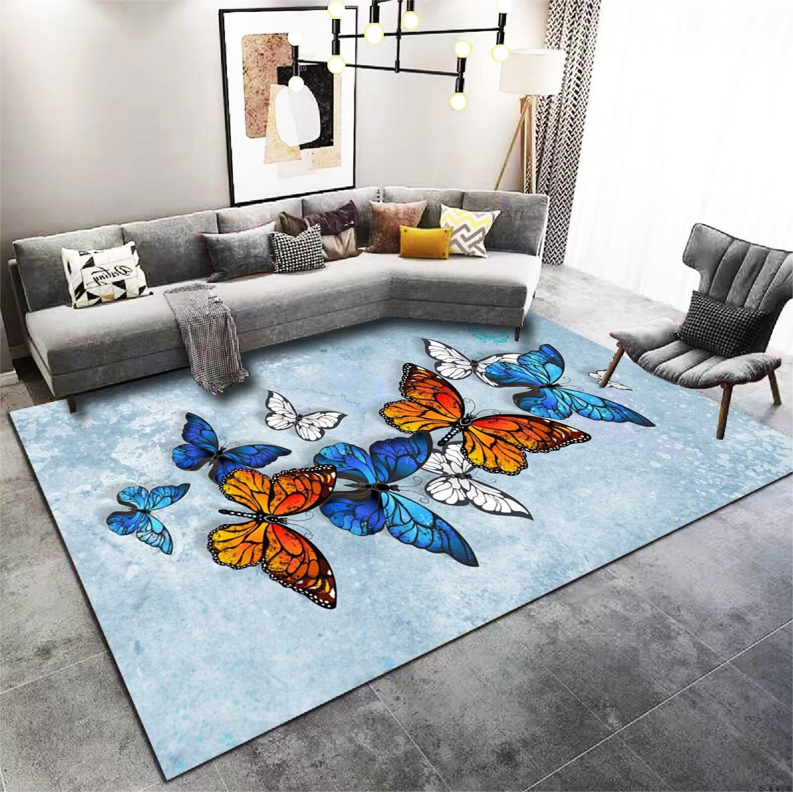 Light Luxury Style Crystal Velvet Carpet Wear-Resistant and Dirt-Resistant Living Room Sofa Coffee Table Carpet Home Cooling and Silent Bedroom Bedside Carpet