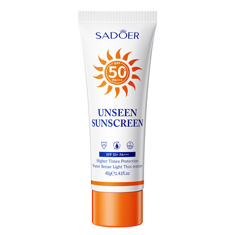 Sunscreen SADOER Protective Isolation SPF50+ Lightweight, Moisturizing, Clear Cross-Border Wholesale