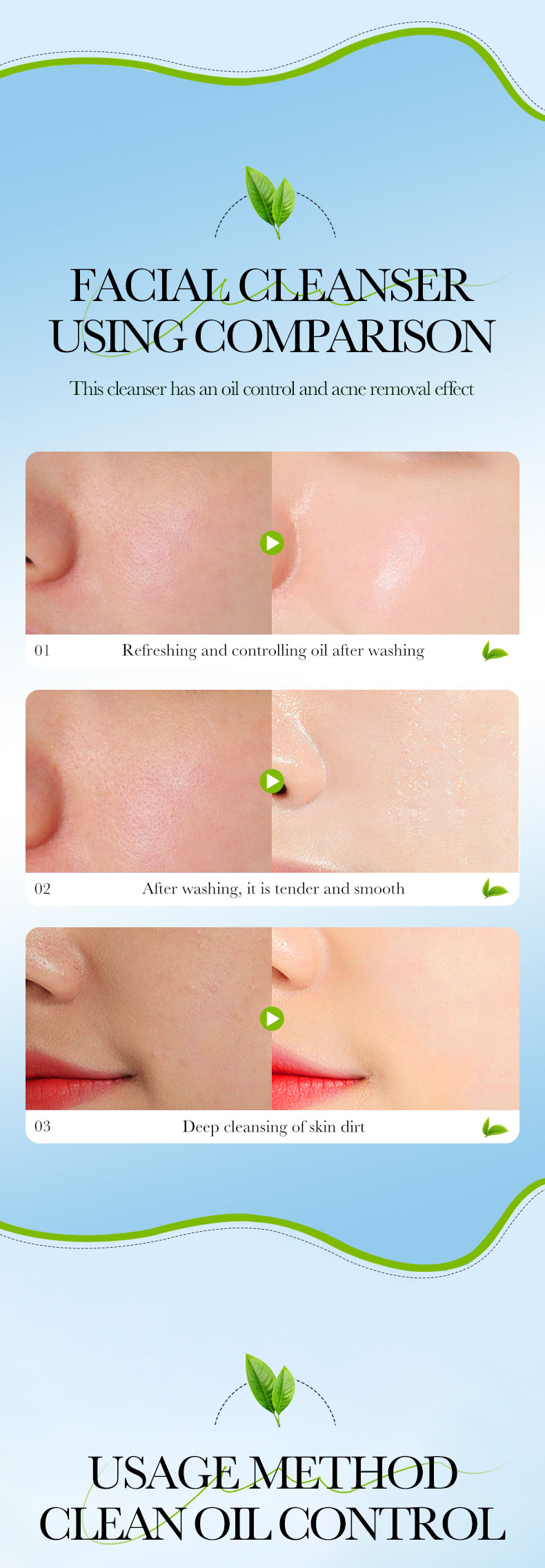 Facial Cleanser150g SADOER Green Tea Cleansing Peach Moisturizing Cleanser  Wholesale