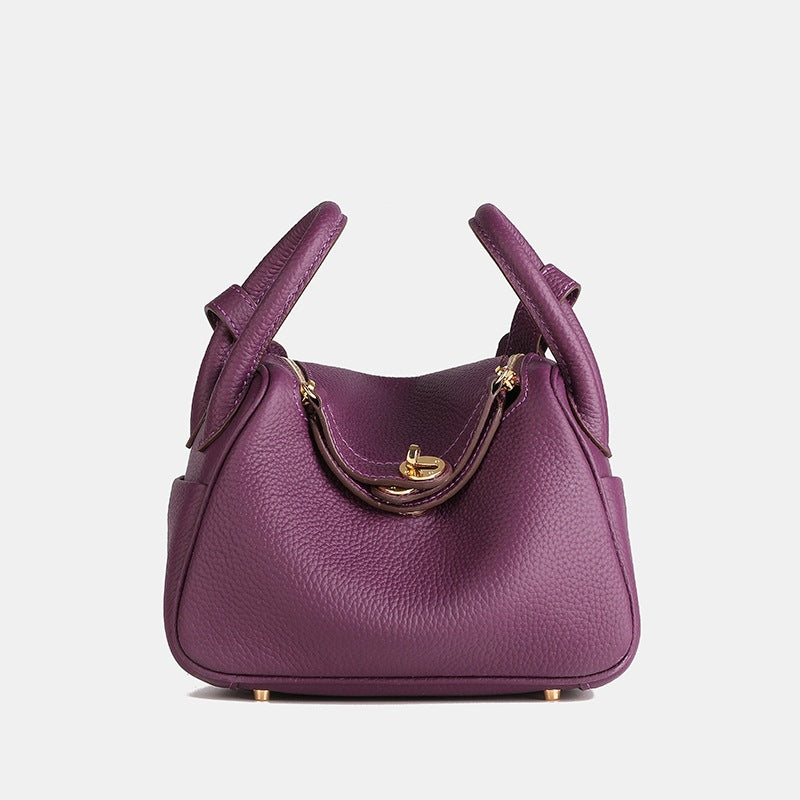 High-End Bag Doctor Bag Lindy Bag Lychee Pattern Women's Handbag Single Shoulder Crossbody Bag Pillow Bag Women's Bag