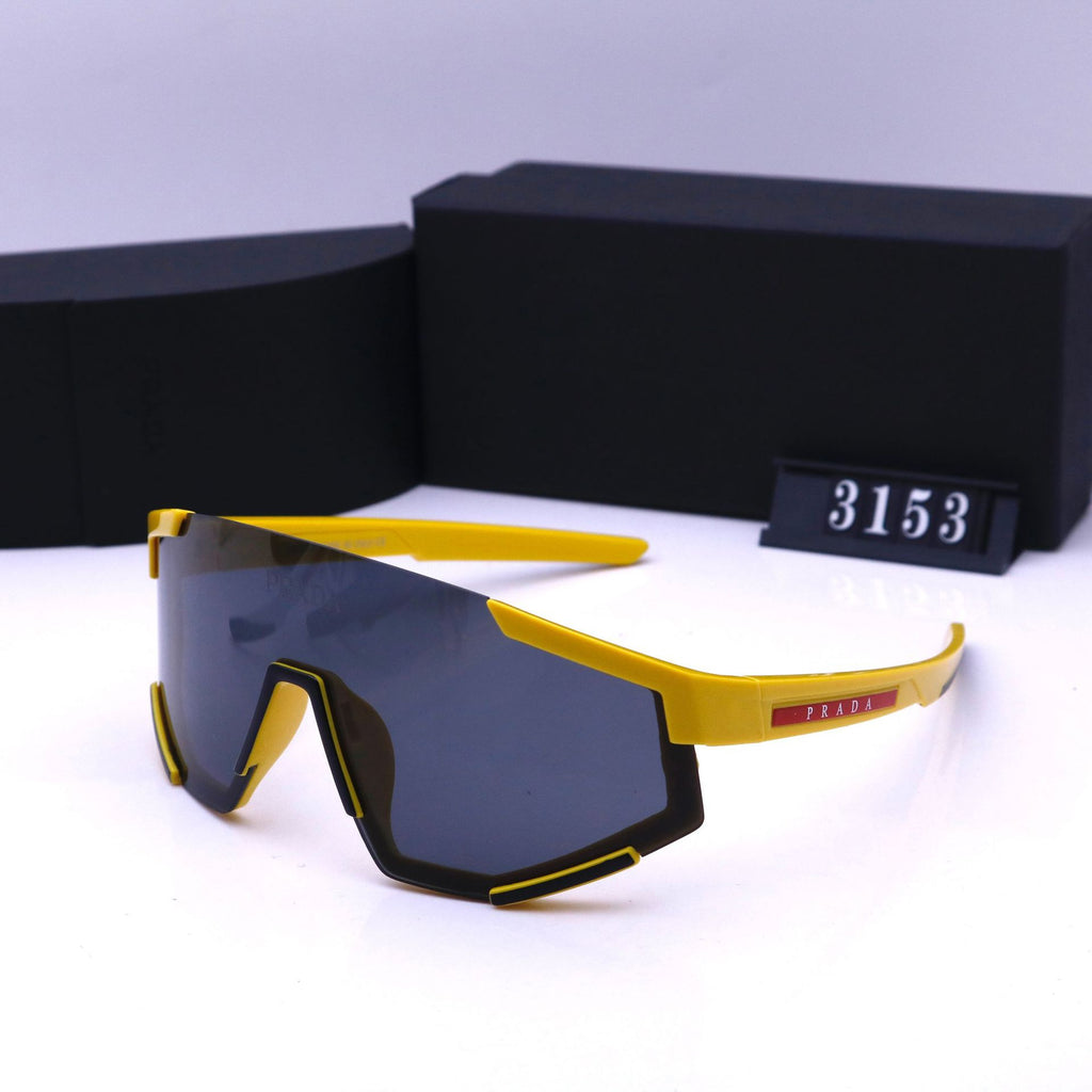 Half-frame Sunglasses High Appearance Cycling Colorful Outdoor Sports European and American Style2024Fashion New Large Windproof Sunglasses for Men and Women