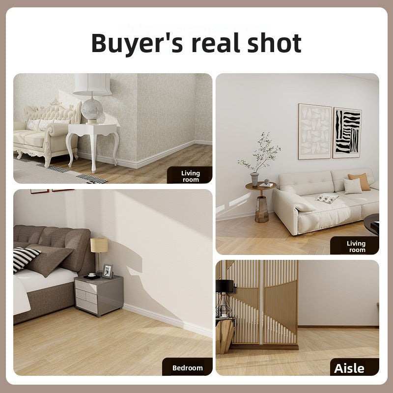 High-end ENF Taun skirting board in white and black, wooden skirting board, solid wood flat panel, ultra-narrow solid wood skirting board