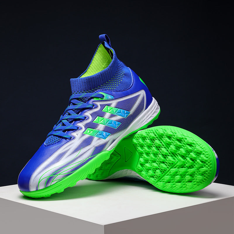 New high-top soccer shoes for men and women AG Spike TF Broken Nail Youth Student Grassland Competition Training Shoes