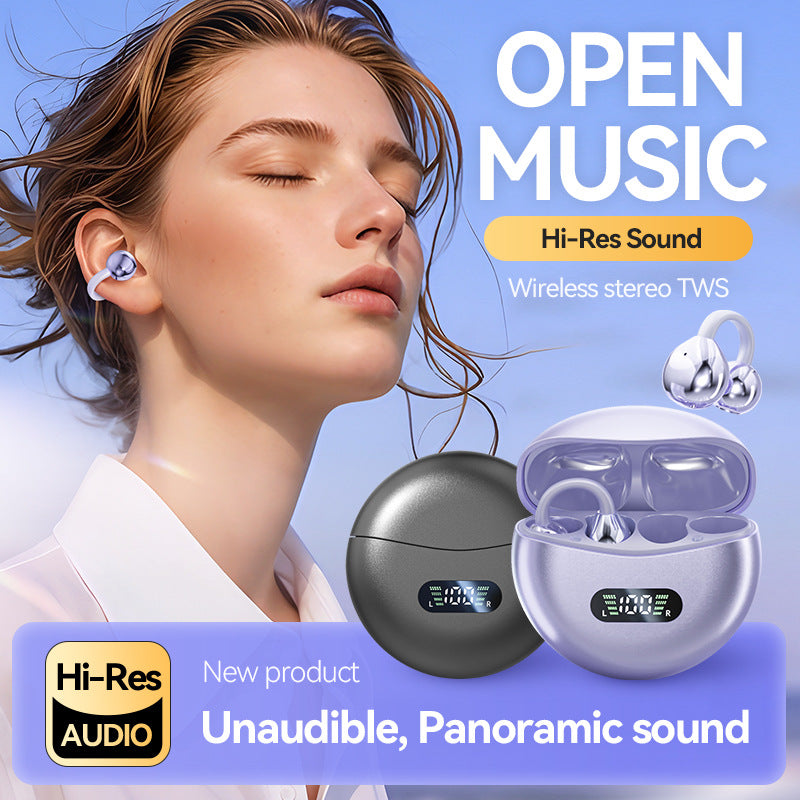 M79Popular AI Smart Translation Bluetooth Earbuds Clip-on High-Quality Bone Conduction Wireless Bluetooth Earbuds