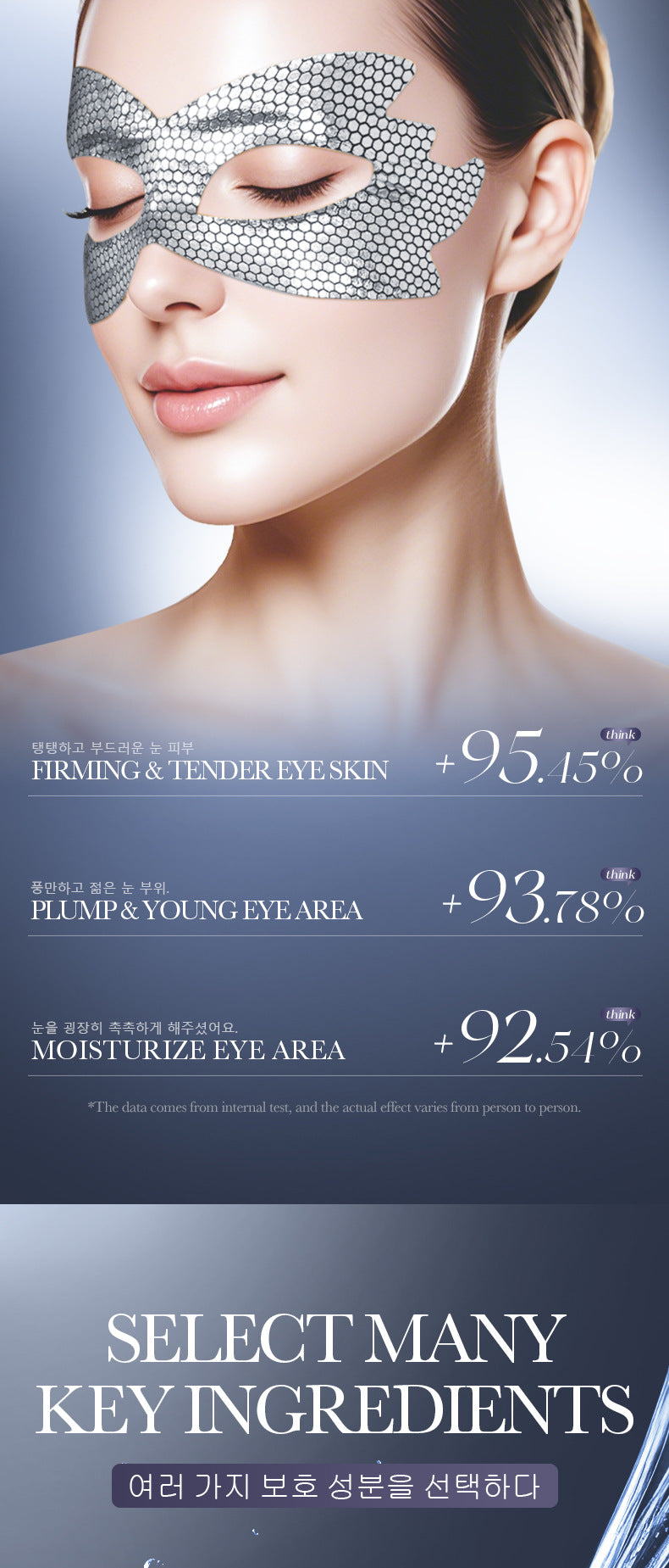 Caffeine Honeycomb Firming Eye Mask SADOER Moisturizing and rejuvenating eye mask patch  wholesale