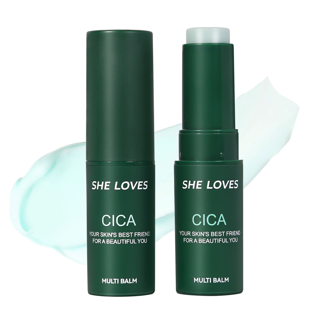 SHELOVES Centella Asiatica Essence Stick Soothing After-Sun Redness Sensitive Cooling Ice Hydrating No-Wash Essence Stick