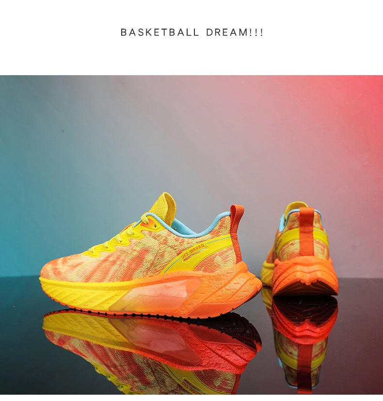 Marathon Running Shoes Soft Sole Cushioning Men and Women Mesh Training Running Shoes Rebound Physical Test Sports Student Sports Shoes Men's