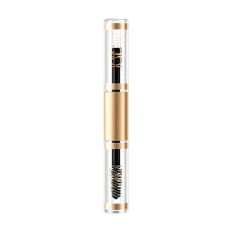European Dropshipping Double-Ended Mascara Curling Dense Eyebrow Liquid Packaging Makeup Customizable Label