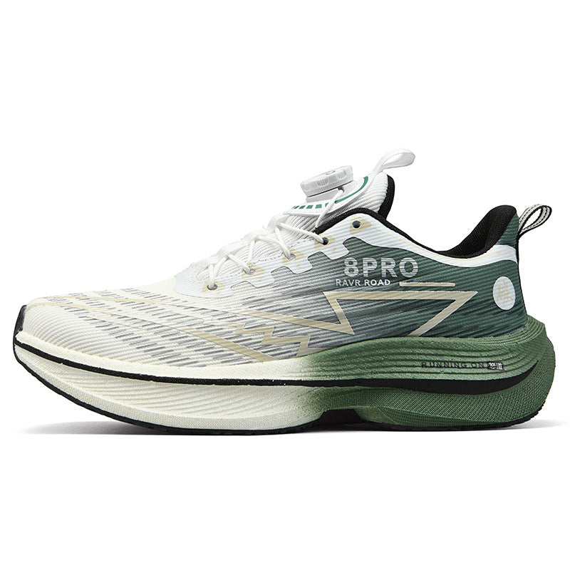 Red Rabbit8pro Button Student Sports Shoes for Men and Women, Carbon Plate Lightweight Shock-Absorbing Running Shoes, Candy Colors
