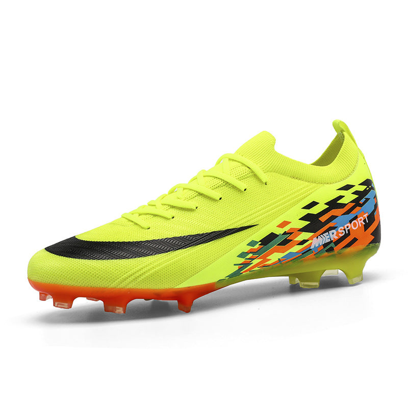 New Large Size Long Spike Football Shoes Low Top Youth Competition Training Student Football Sports Shoes