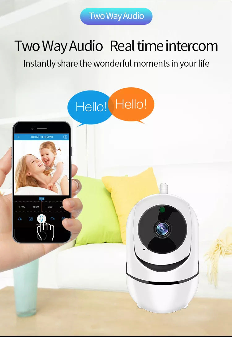YCC365Minions Wireless Camera 1080P HD Indoor Surveillance Home Remote Smart Camera