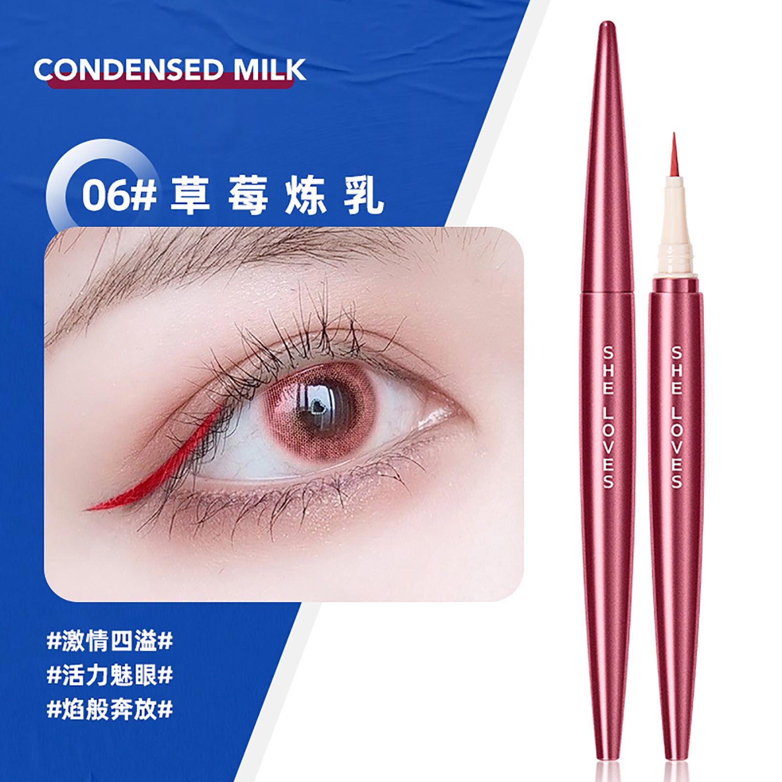 SHELOVES Eyeliner Waterproof Non-Smudge Black Brown Ultra-Fine Lower Lash Liquid Eyeliner Pen