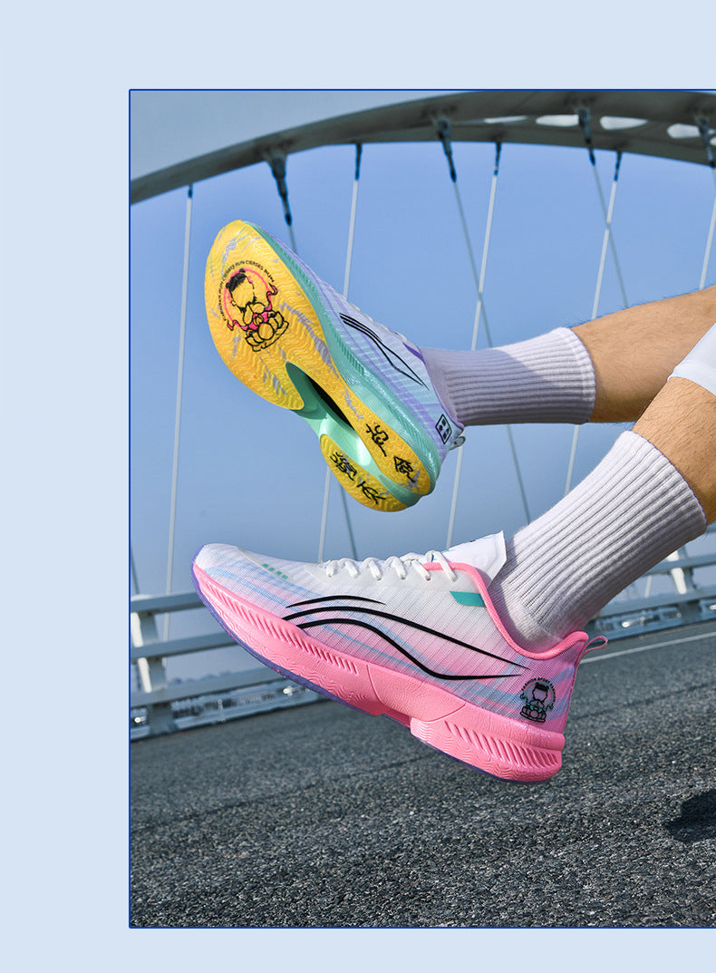Autumn New Parent-Child Nezha Ao Bing Fashion Casual Sports Shoes Popcorn Carbon Plate Lightweight Comfortable Running Shoes