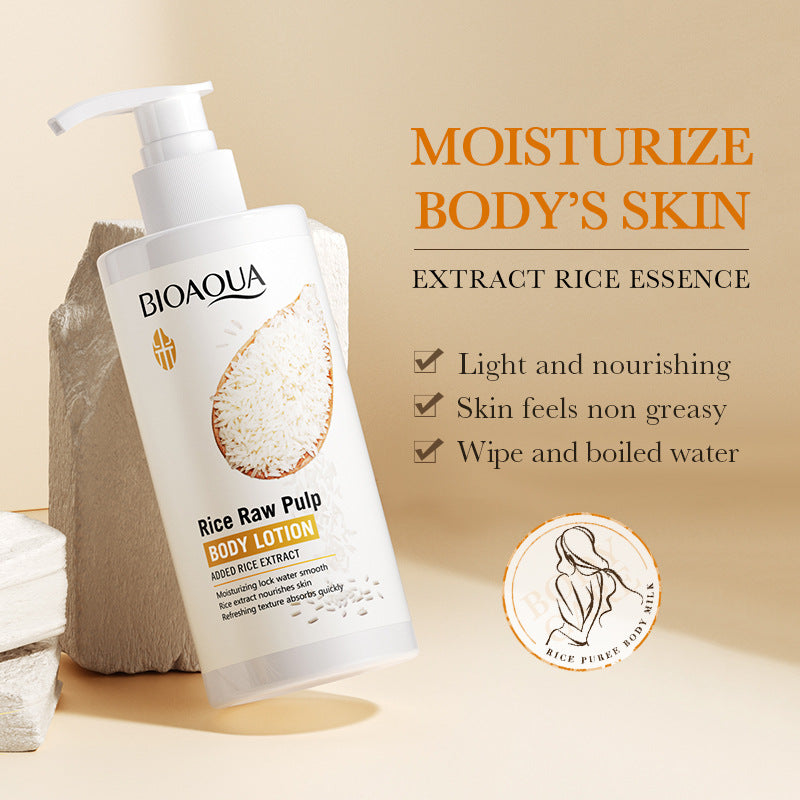 Body Lotion250ml BIOAOUA Rice Moisturizing Hydrating Lotion  Wholesale
