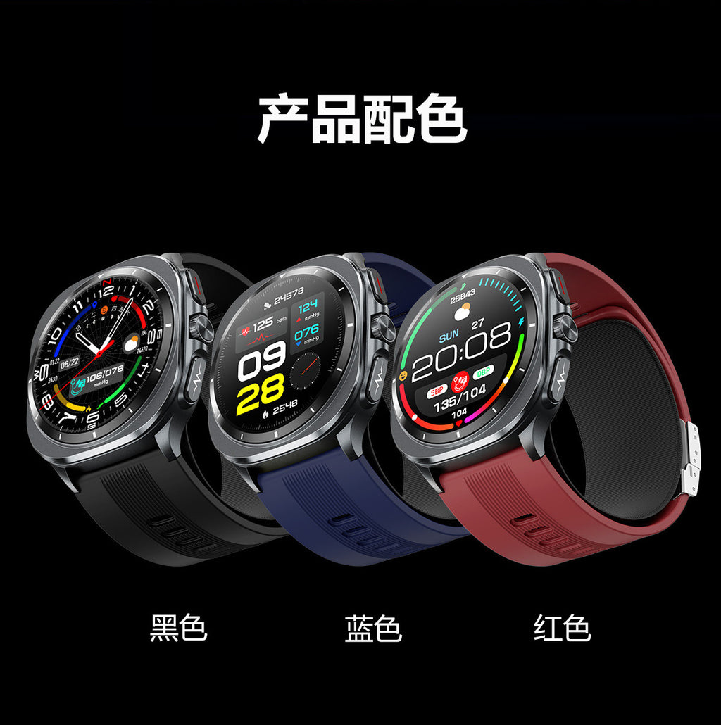 TK65Air Pump Blood Pressure Health Smartwatch Support nfc Alipay One-Click Blood Sugar and Heart Rate Bluetooth Watch