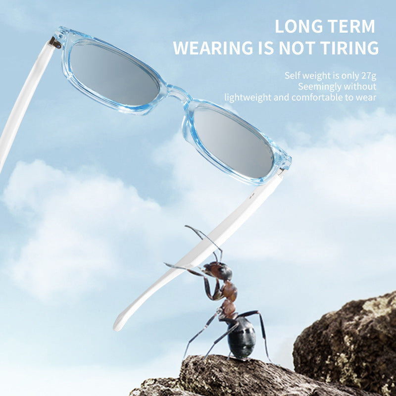 Non-Bone Conduction Bluetooth Glasses Open-Fit Smart Sunglasses Travel Driving Call Hands-Free Sun Protection Sunglasses