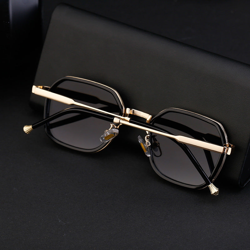 2025New European and American Fashion Square Frame Sunglasses for Men, Simple and Stylish Wholesale Sunglasses for Men sunglasses
