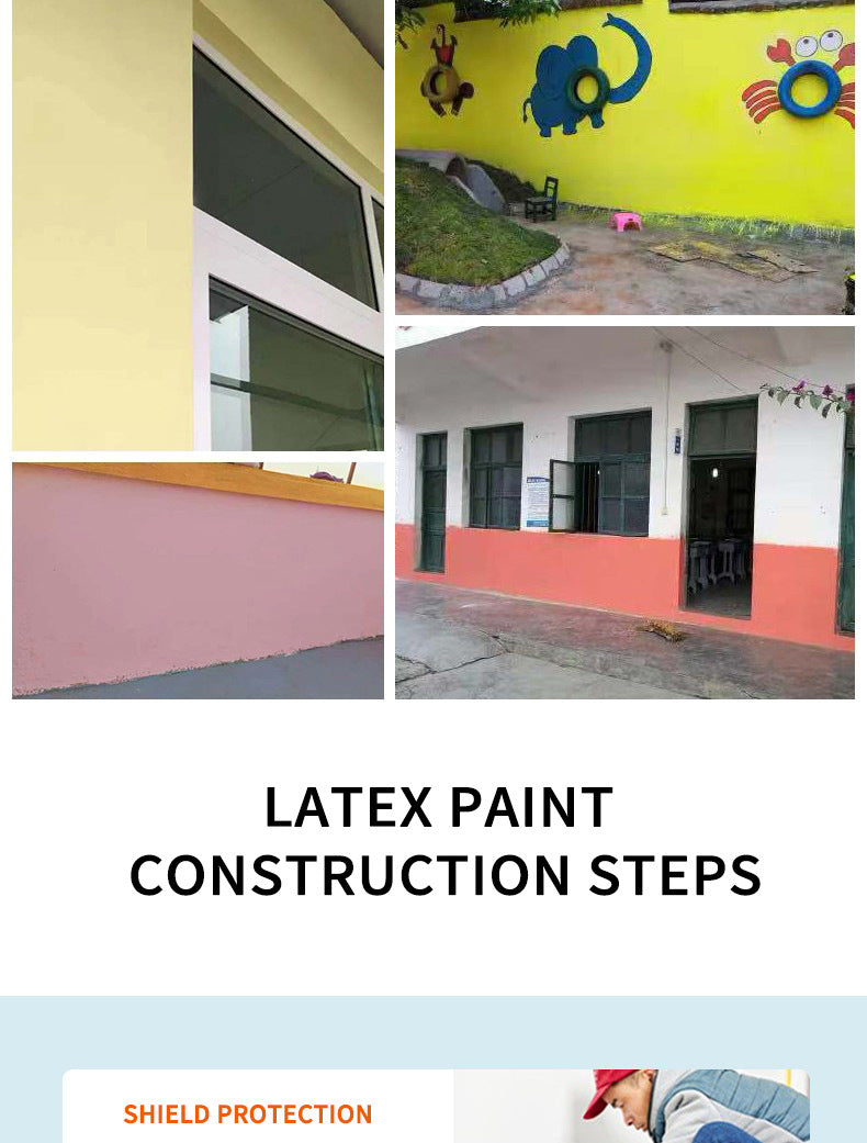 Interior Wall Latex Paint for Home Renovation and Repair, Water-Based Coating for Eco-Friendly Wall Renovation and Color Change