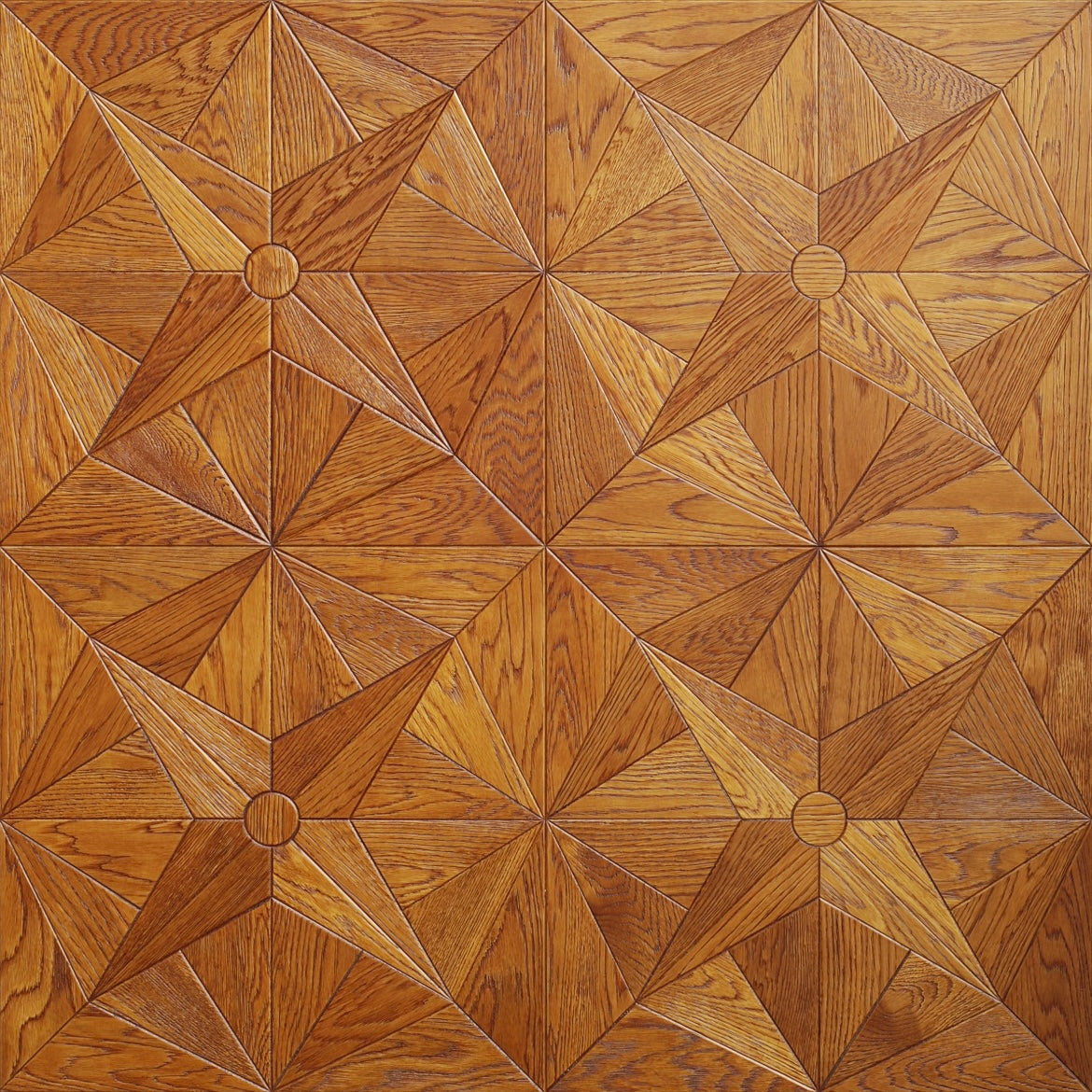 Custom Thick Square Teak Engineered Parquet Flooring | Waterproof Anti-Slip Exterior Living Room Use Customizable Decorative