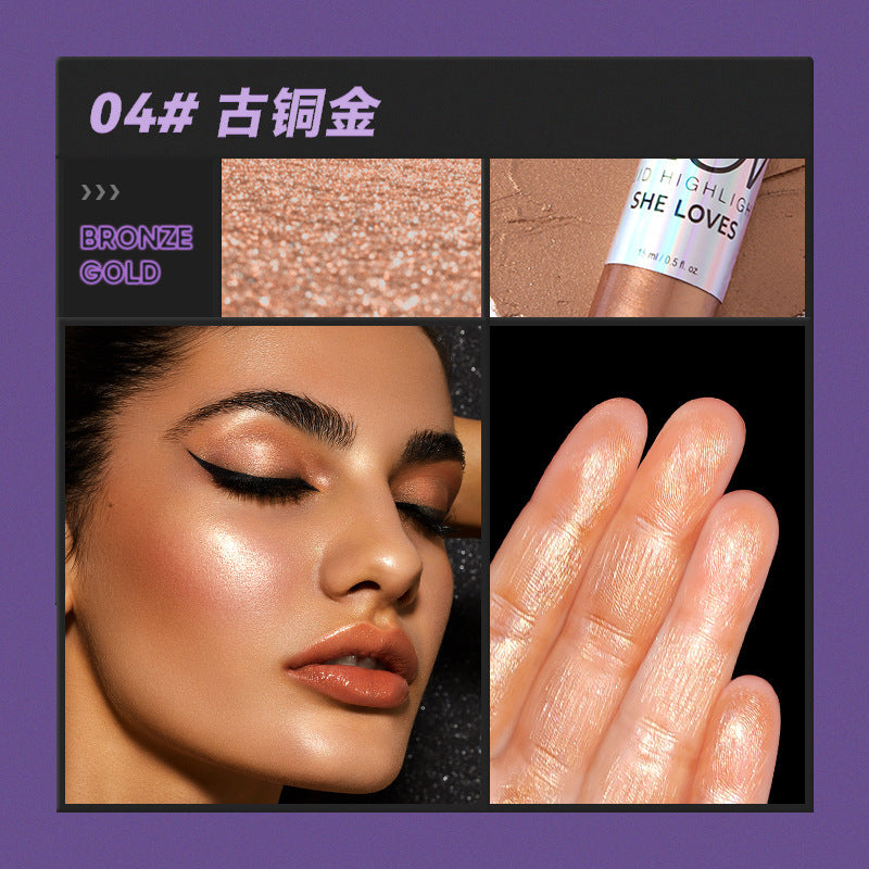 SHELOVES Highlight Liquid Contour Shadow Nose Shadow Diamond Brightening Liquid Face Body Highlight