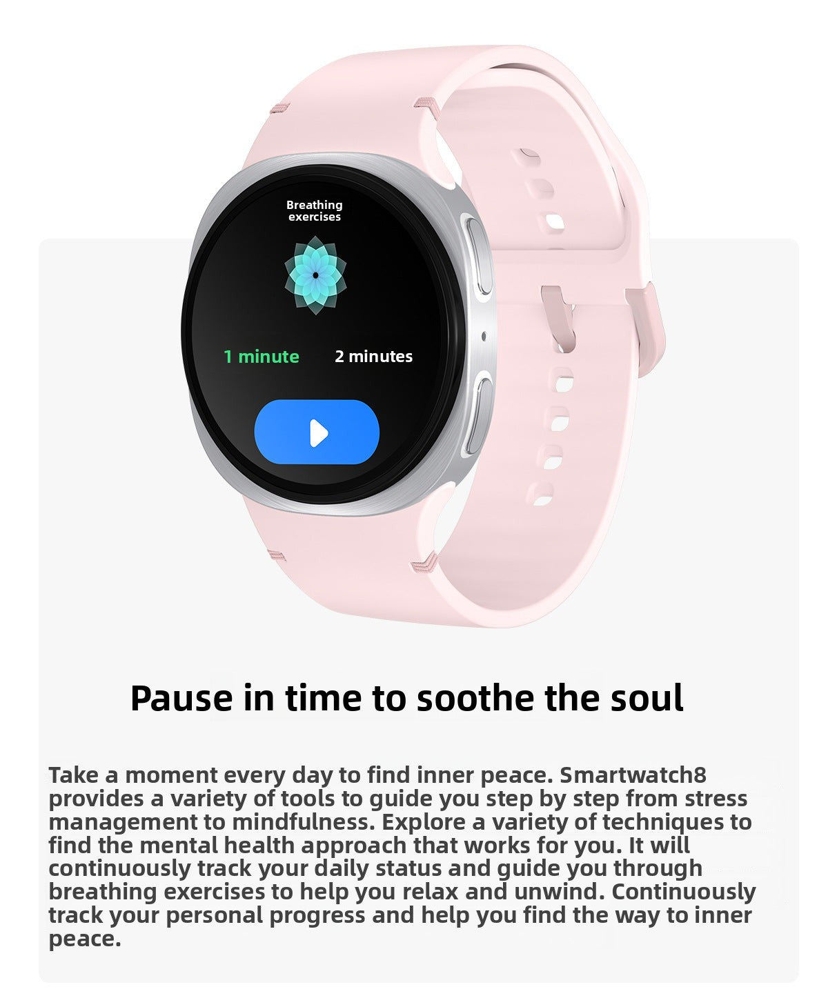 HD8 Mini Smart Watch Bluetooth Call True Heart Rate Step Sleep Monitoring Deep Waterproof Ladies Sports