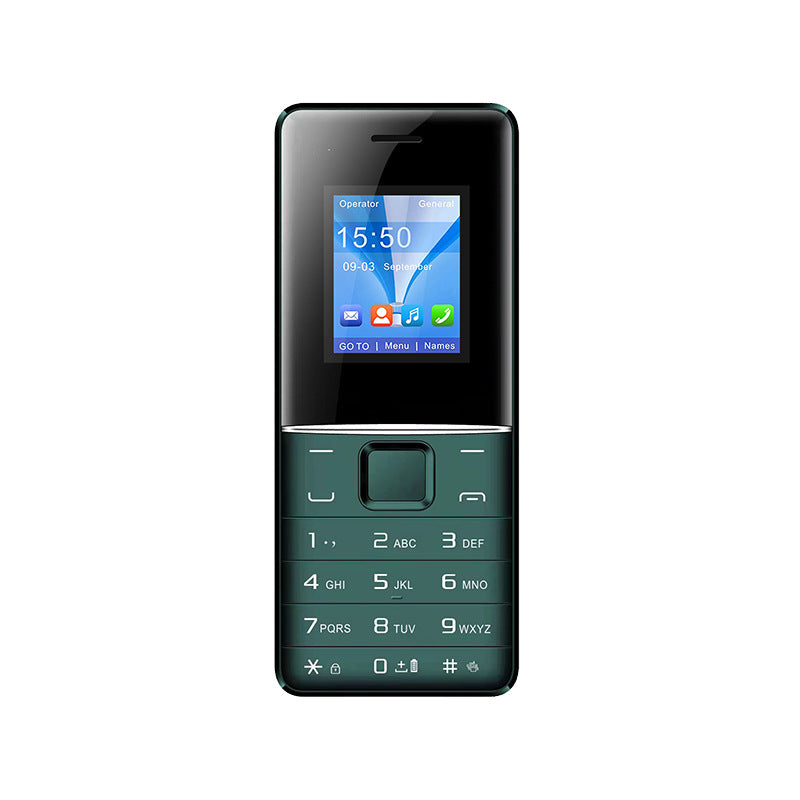 Factory1.77Triple SIM Card Slot GSM Button Straight Board Student Elderly Phone with Camera Long Standby