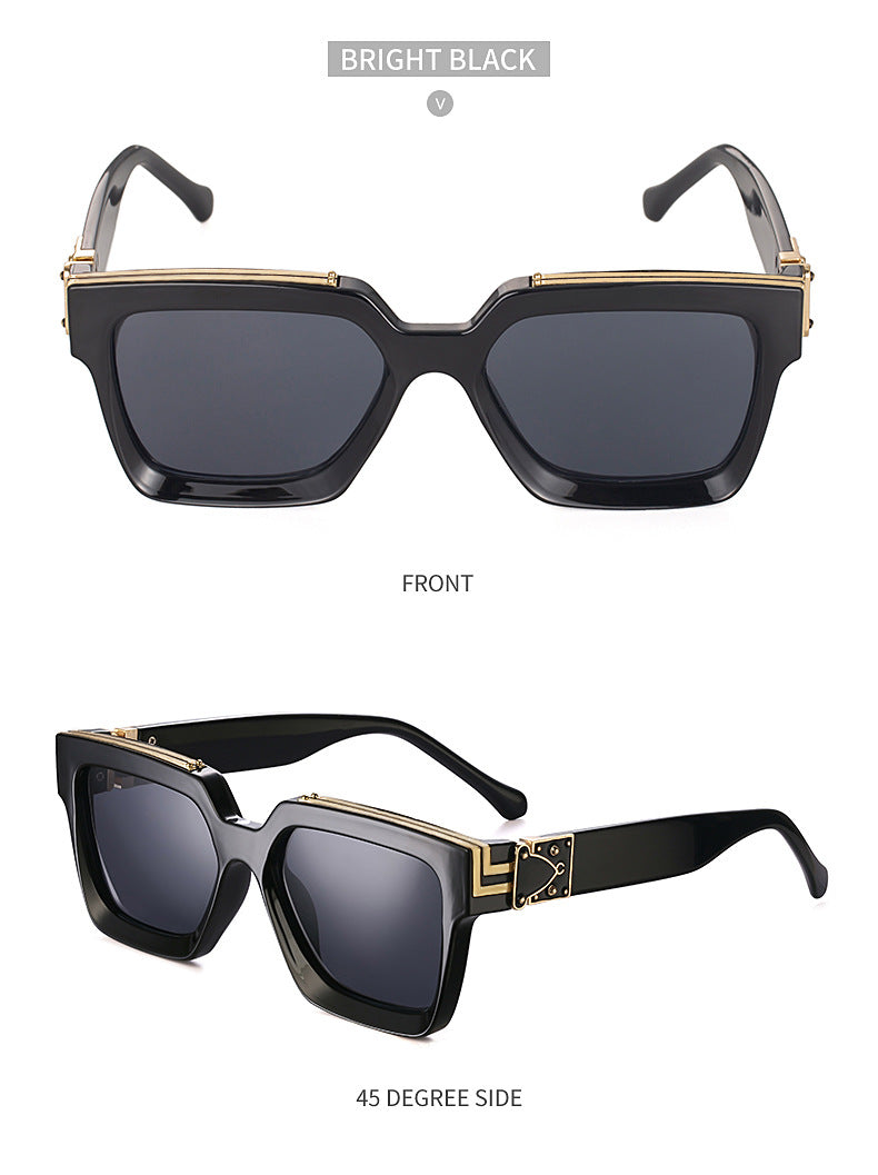 86229Small Frame Sunglasses for Women, European and American Style, Small Size, 0k Rich Man Same Style Sunglasses for Men, Trendy sunglasses