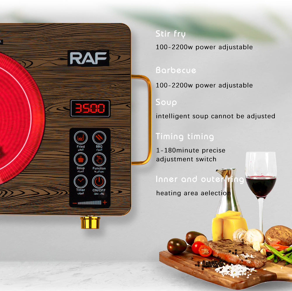 European-style Household High-power Intelligent Electric Ceramic Stove Multifunctional Stir-Fry Light Wave Energy-Saving Induction Cooker3500W