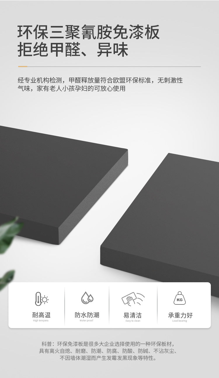 Flat Door Wardrobe Bedroom Dedicated Storage Cabinet Side Cabinet Shelf High-Grade Gray Color Matching Top-to-Top Wardrobe Free Delivery