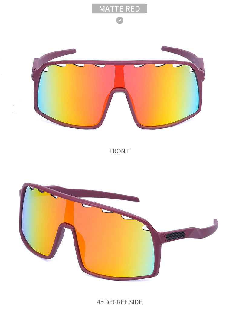 New Colorful Cycling Glasses for Men1998One-piece sunglasses European and American fashion outdoor sports sunglasses