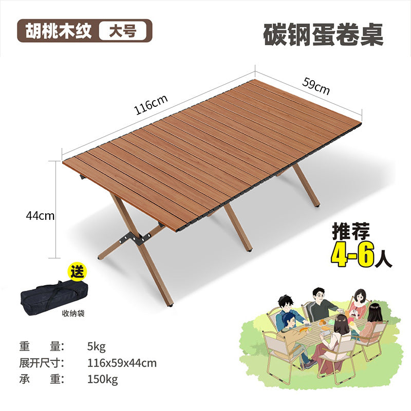 Outdoor Folding Chair Army Green Kermit Chair Reinforced Portable Camping Chair Fishing Stall Egg Roll Table and Chair Set