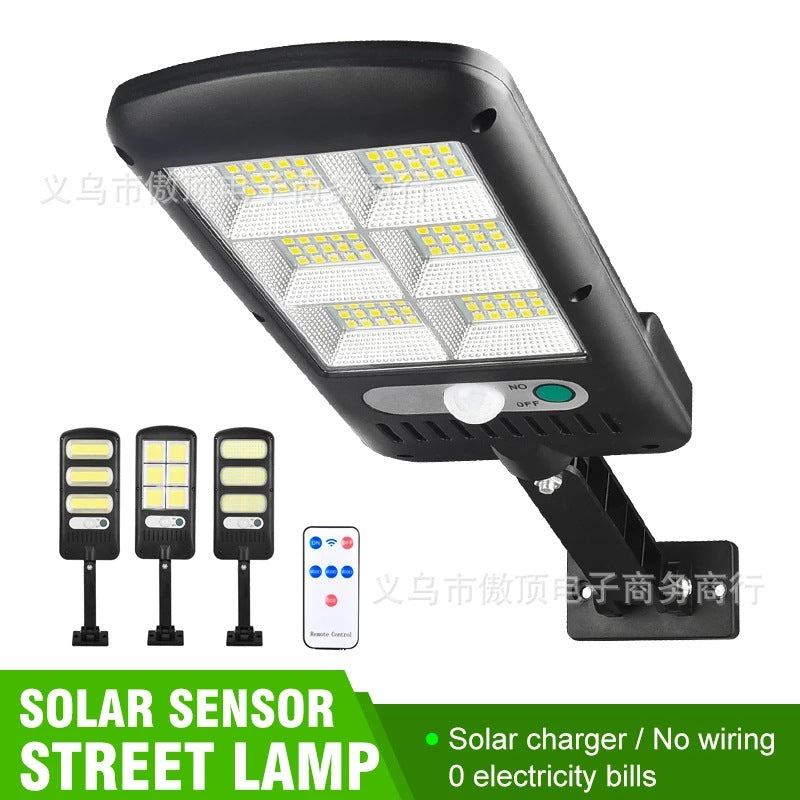 Outdoor Solar Light Human Body Sensing Street Light Bracket Integrated Garden Light Waterproof Garden Light Garage Light