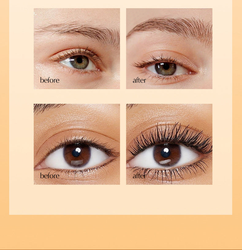 European Dropshipping Double-Ended Mascara Curling Dense Eyebrow Liquid Packaging Makeup Customizable Label